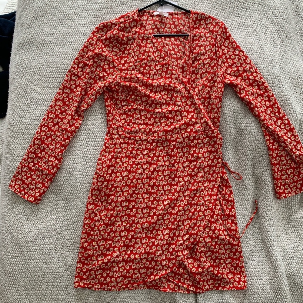 Tie wrap dress